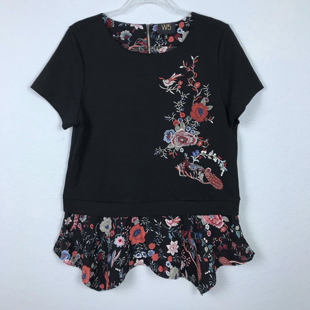 W5 Embroidered Top Layered